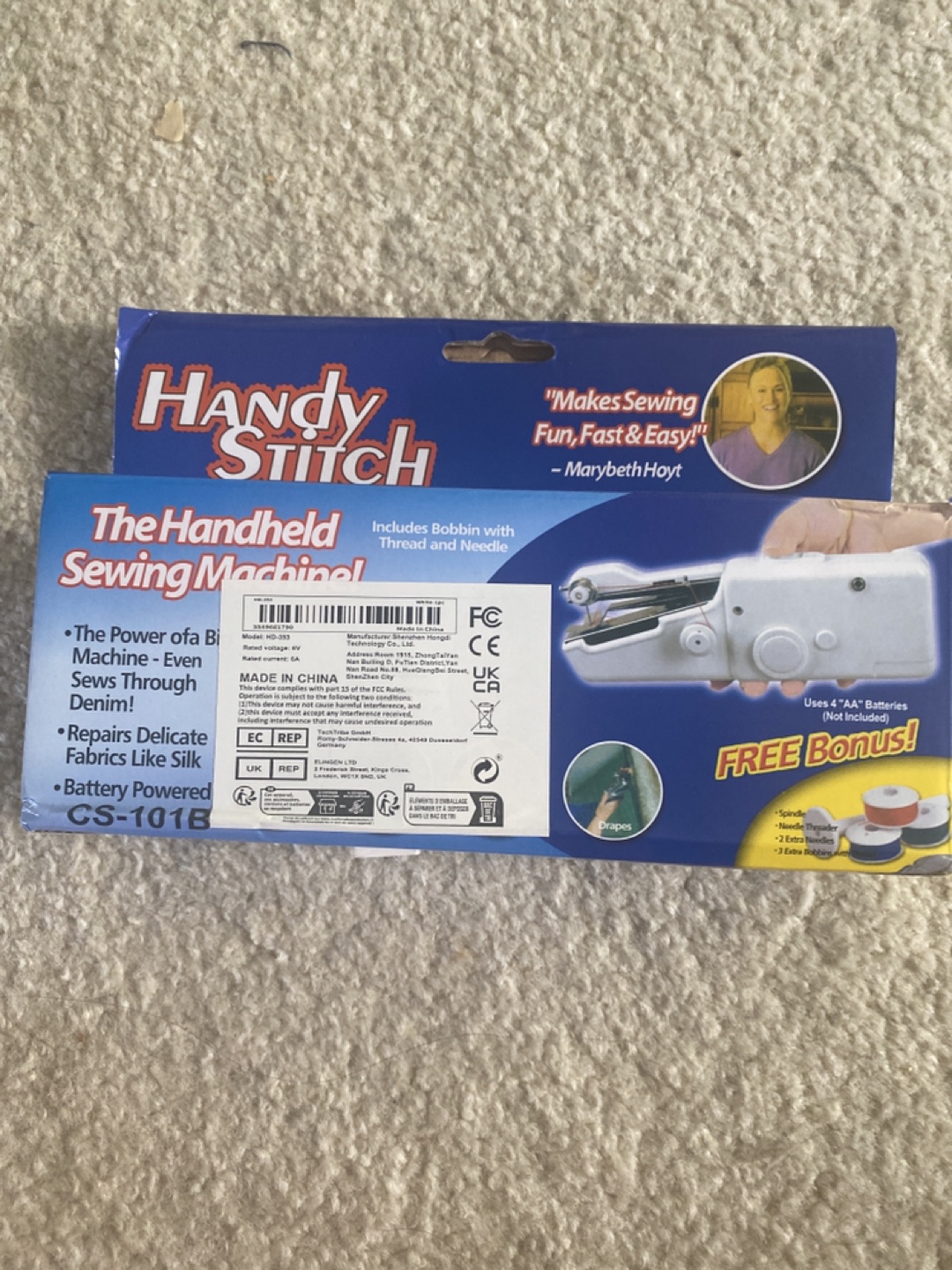 Handy Stitch Portable Sewing Machine - Like New! #🥕 - photo 2