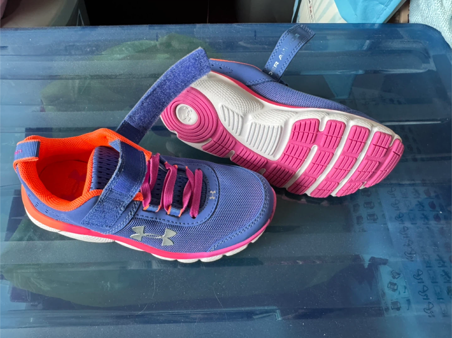 Under Armour Kids' Assert 9 AC Running Shoes - Size 12K - photo 3