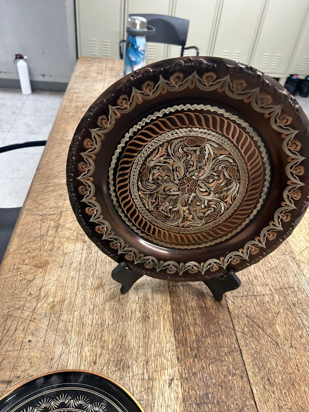 Vintage Decorative Copper Plate
