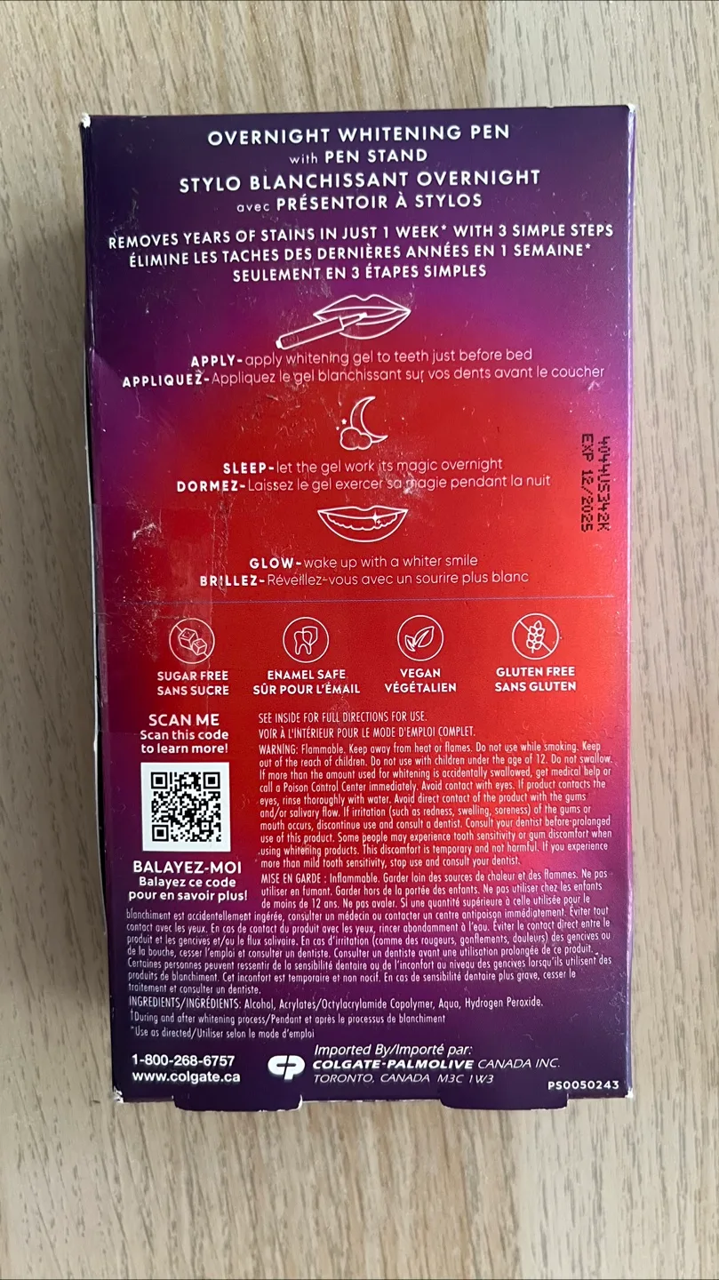 Colgate Optic White Overnight Whitening Pen image indicator(2)