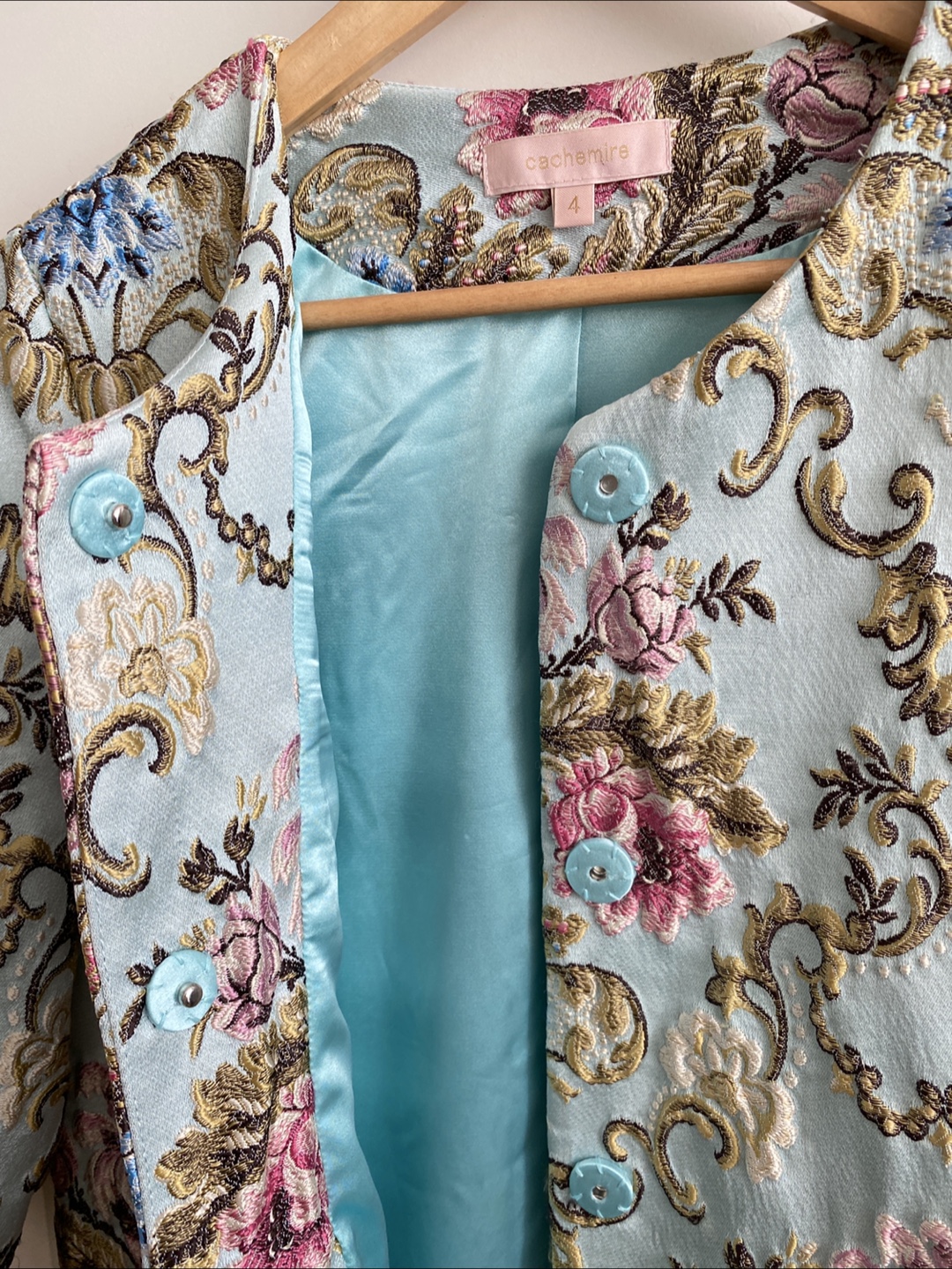 Floral jacquard Jacket - Size 4 - photo 3