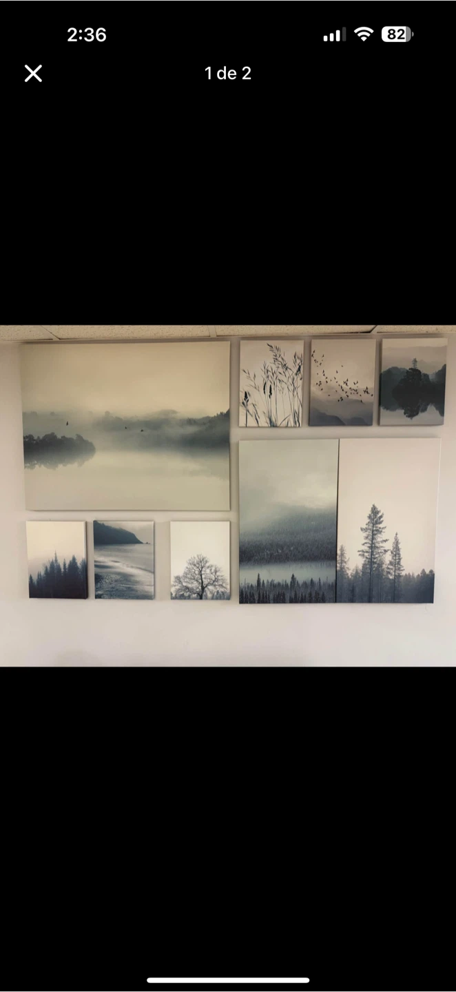 IKEA MYRKDALEN Wall Decoration, 10-piece set