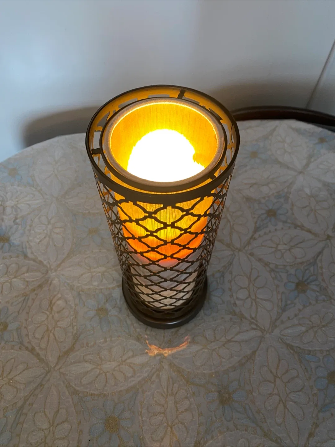 Bouclair Metal & Fabric Table Lamp image indicator(2)