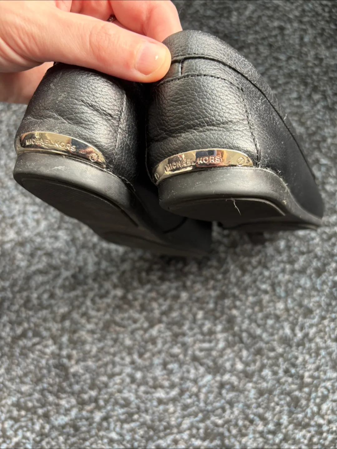 Michael Kors Black Leather Loafers - Women’s image indicator(4)