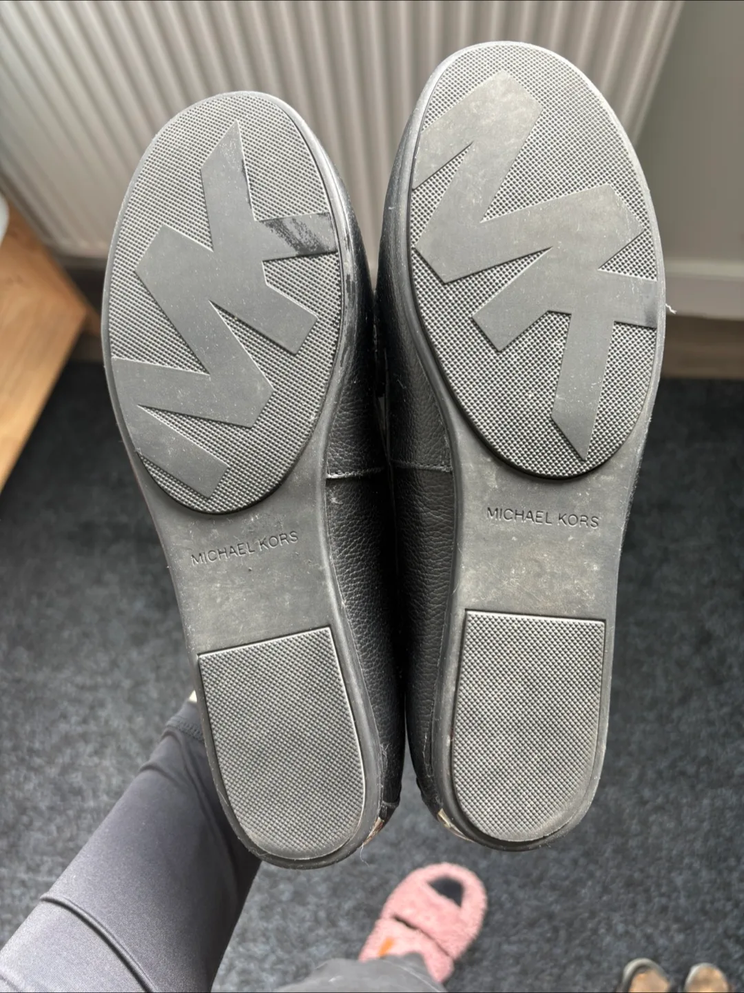 Michael Kors Black Leather Loafers - Women’s image indicator(2)