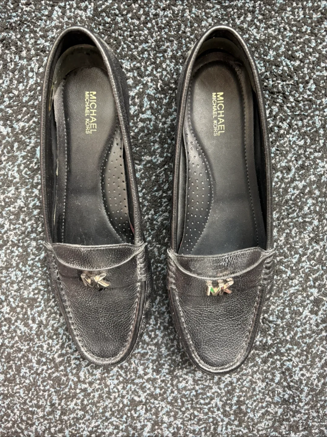 Michael Kors Black Leather Loafers - Women’s image indicator(3)