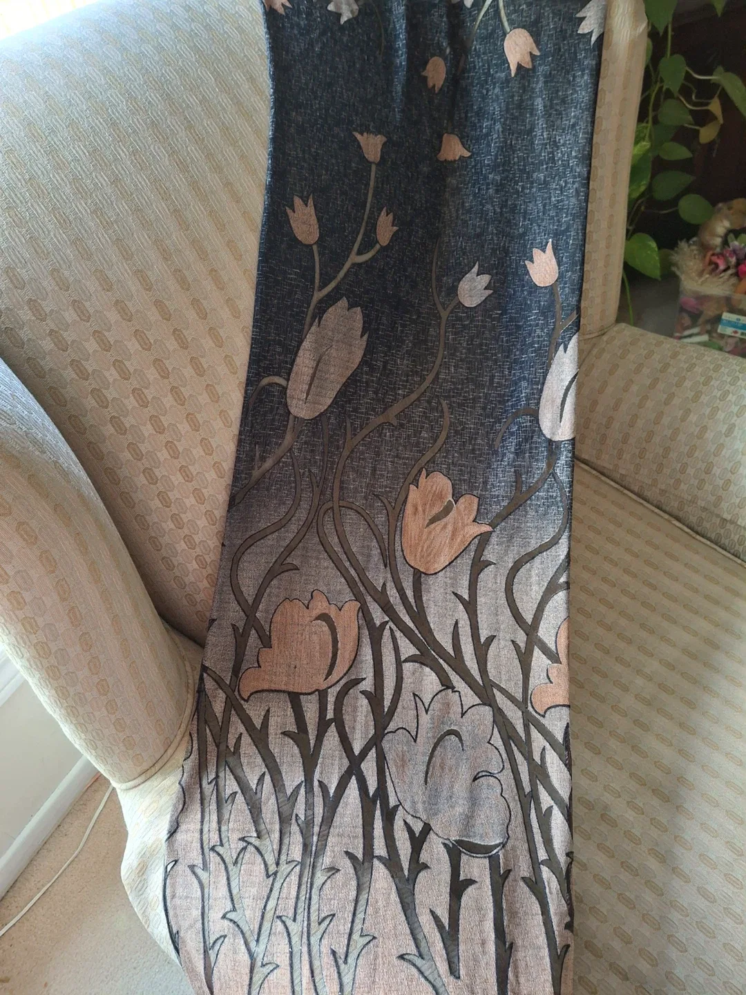 Beautiful Fall floral scarf image indicator(2)