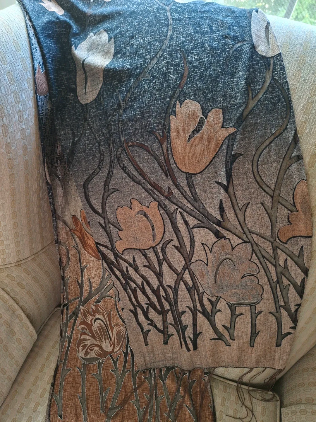 Beautiful Fall floral scarf image indicator(3)