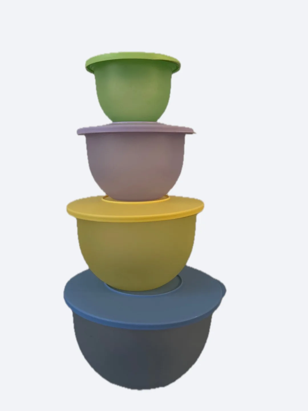 Tupperware Impressions Nesting Bowls Set with Lids - 4 Piece