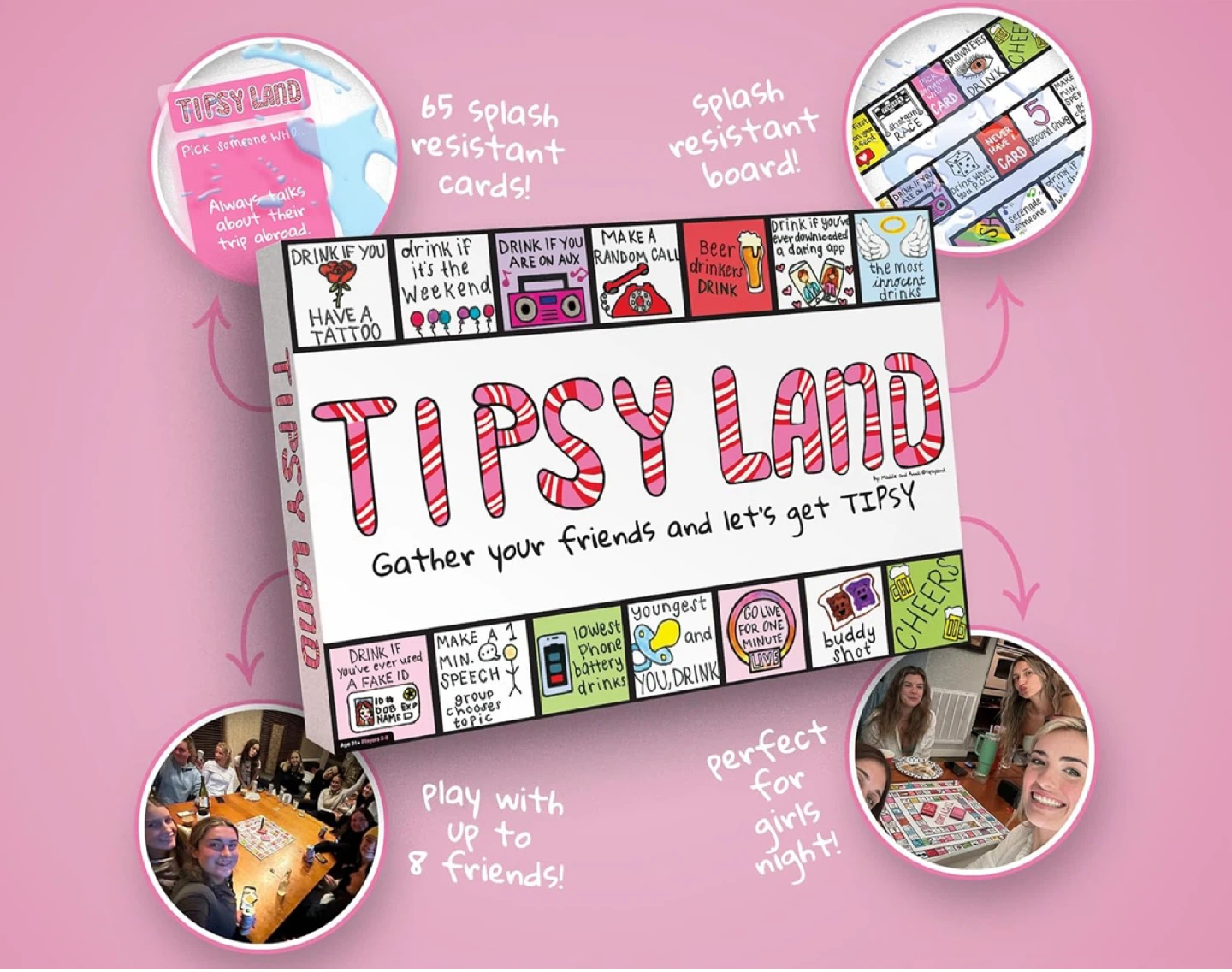 Tipsy Land Drinking Board Game - photo 4