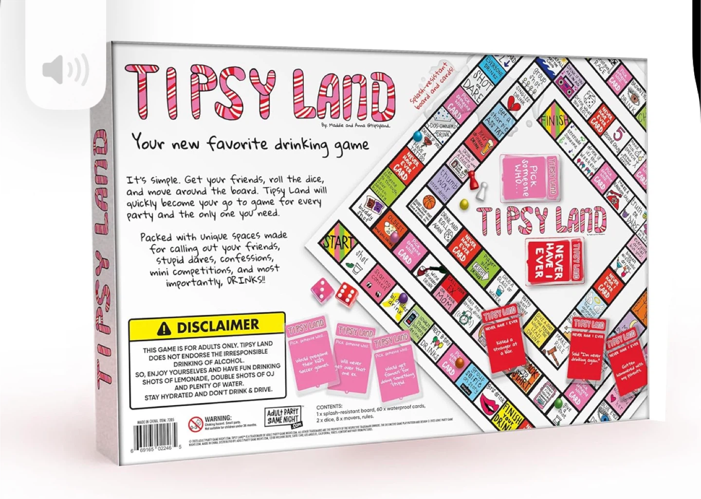 Tipsy Land Drinking Board Game - photo 3