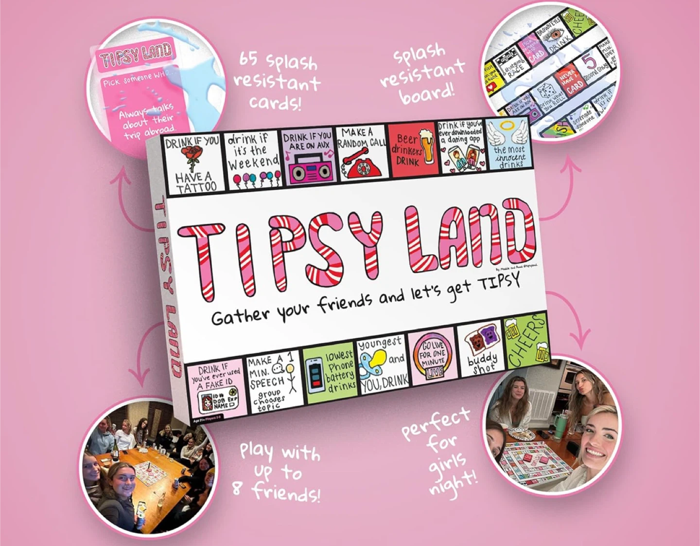Tipsy Land Drinking Board Game - photo 2