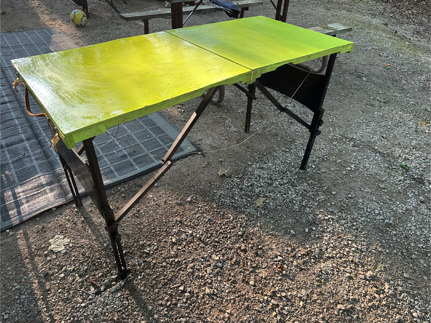 Customer Wood Folding camping Table - photo 2