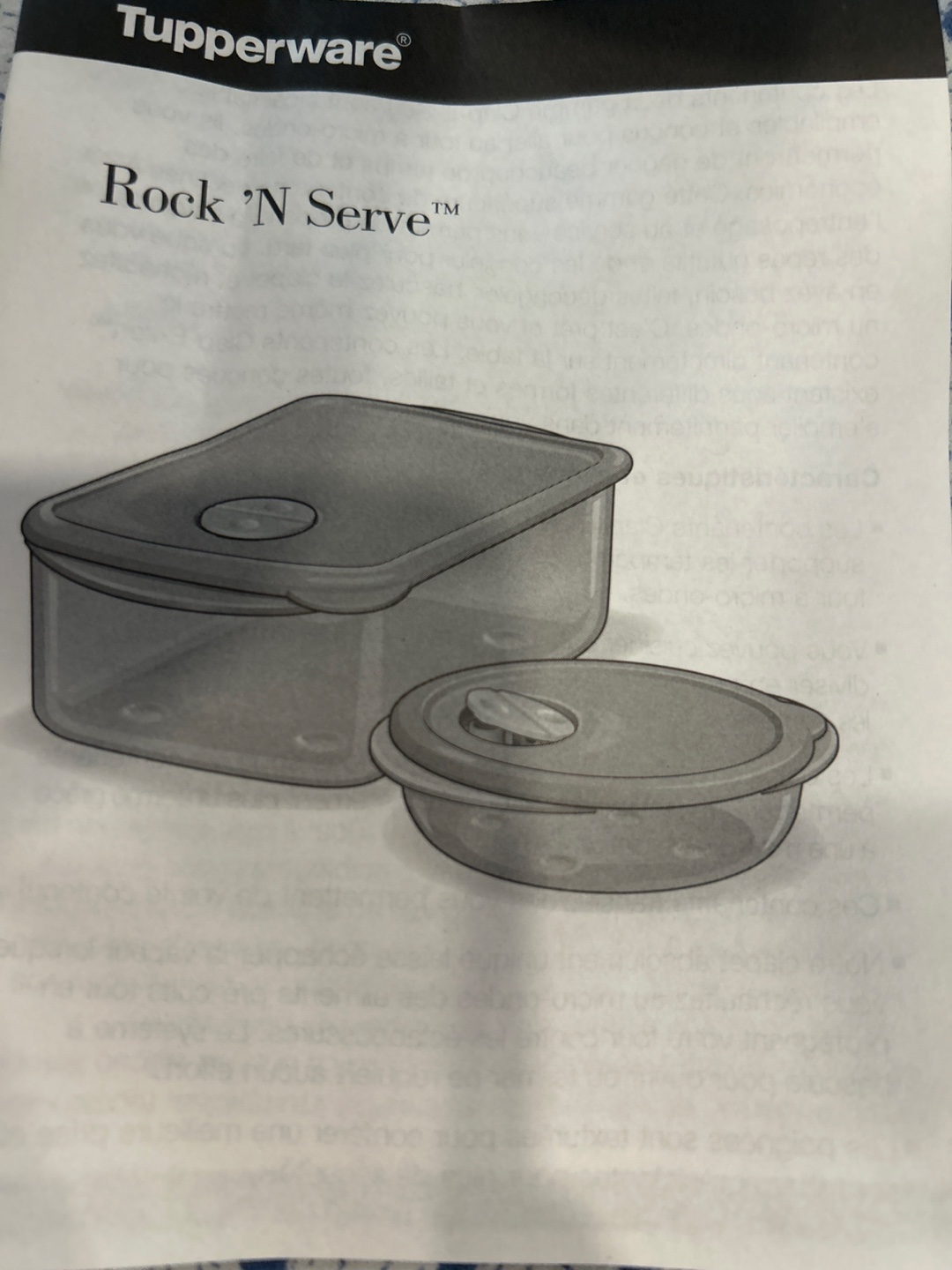 Tupperware Rock 'N Serve Containers - photo 2