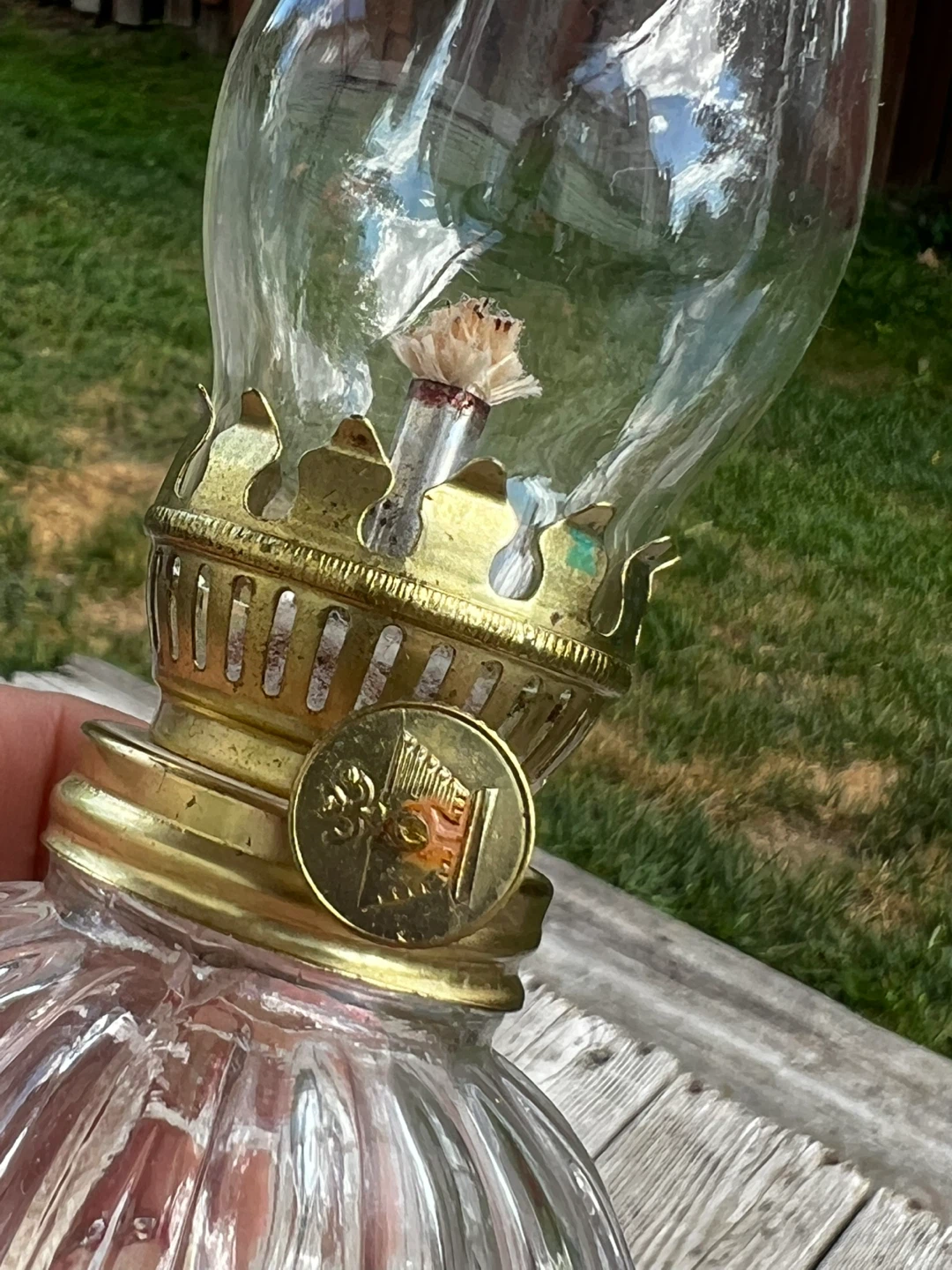 Vintage Miniature Oil Lamp - photo 3