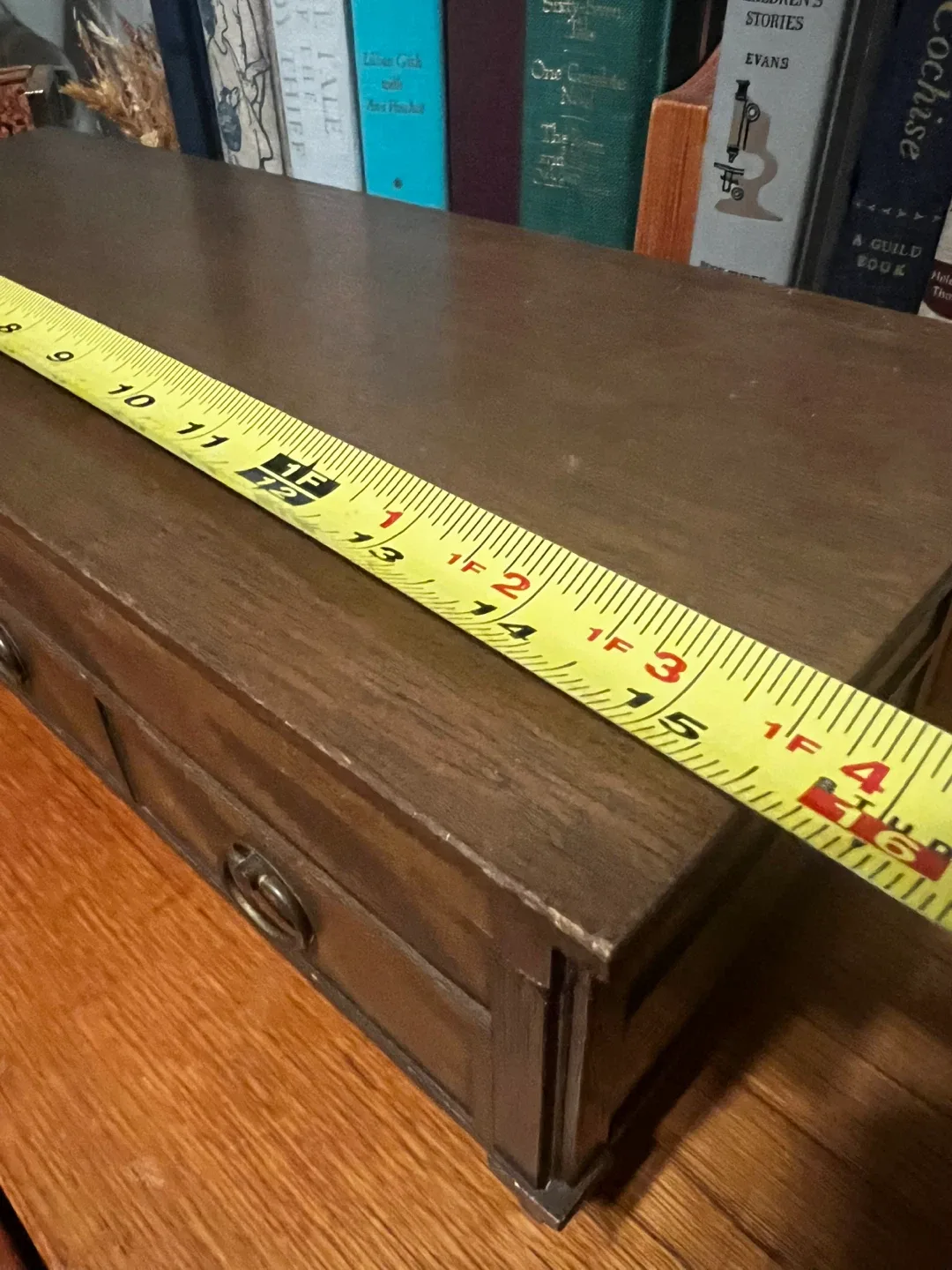 Vintage Wooden Jewelry Box with Mirror image indicator(5)