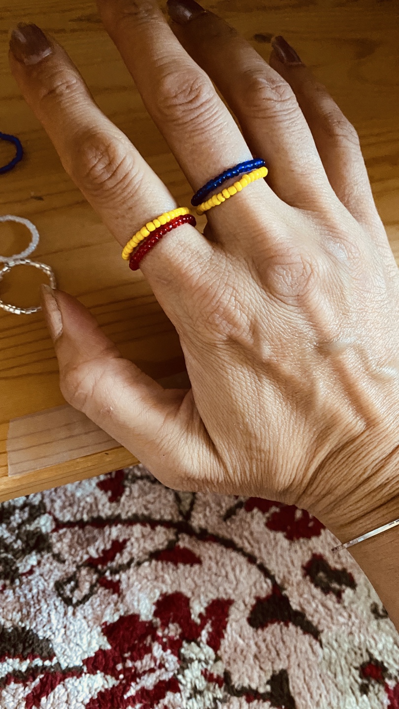 Handmade Beaded Rings - photo 2