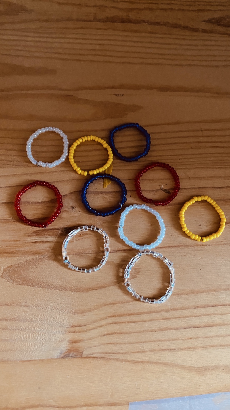 Handmade Beaded Rings