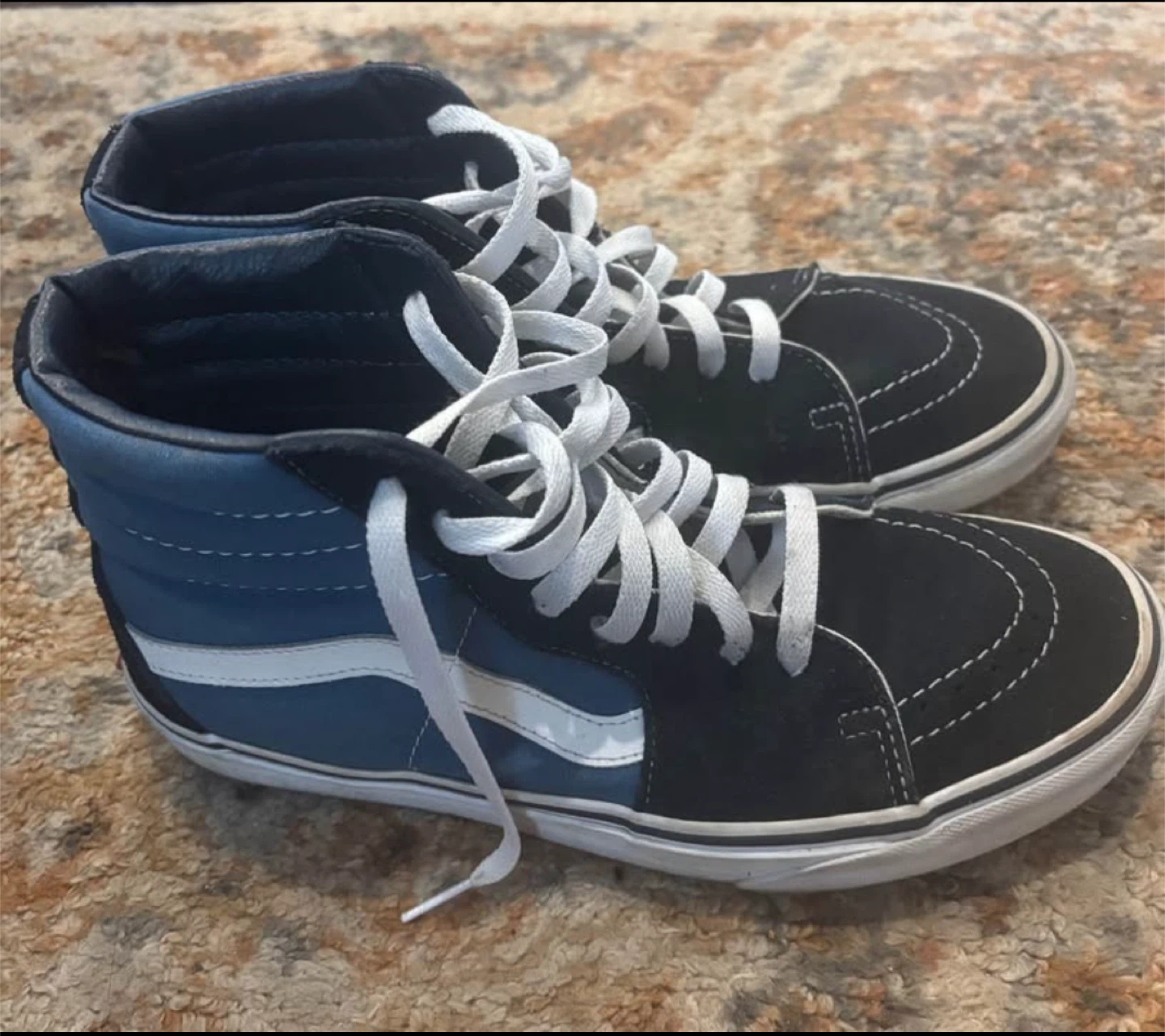 Vans Mens Shoes Blue/Black Size 9