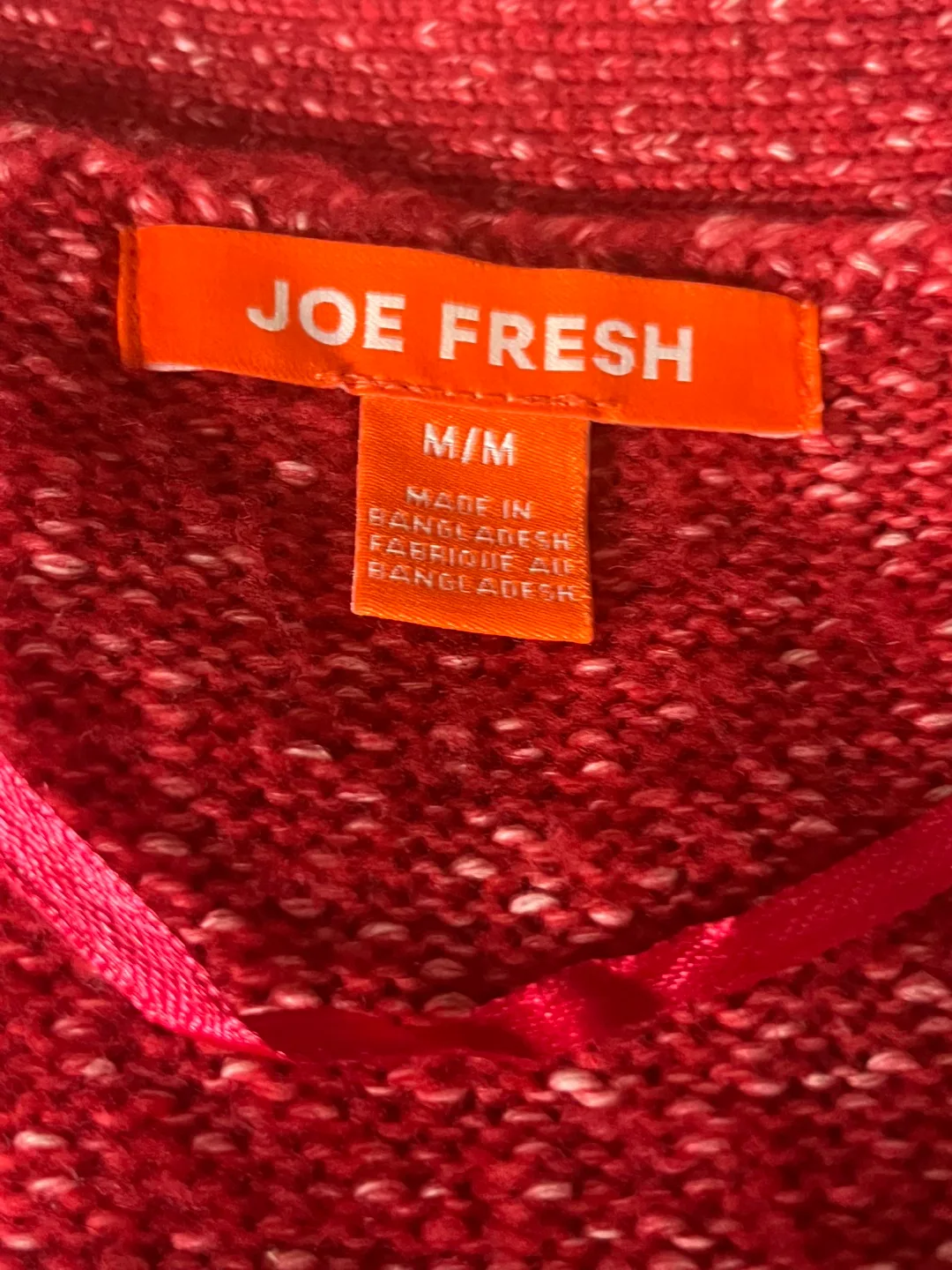 Joe Fresh Red Cardigan - Size M thumbnail