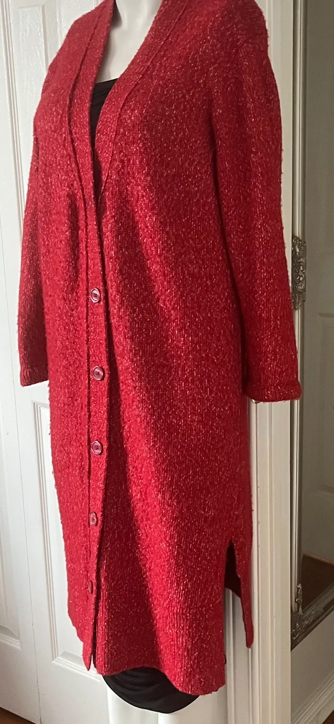Joe Fresh Red Cardigan - Size M image indicator(3)