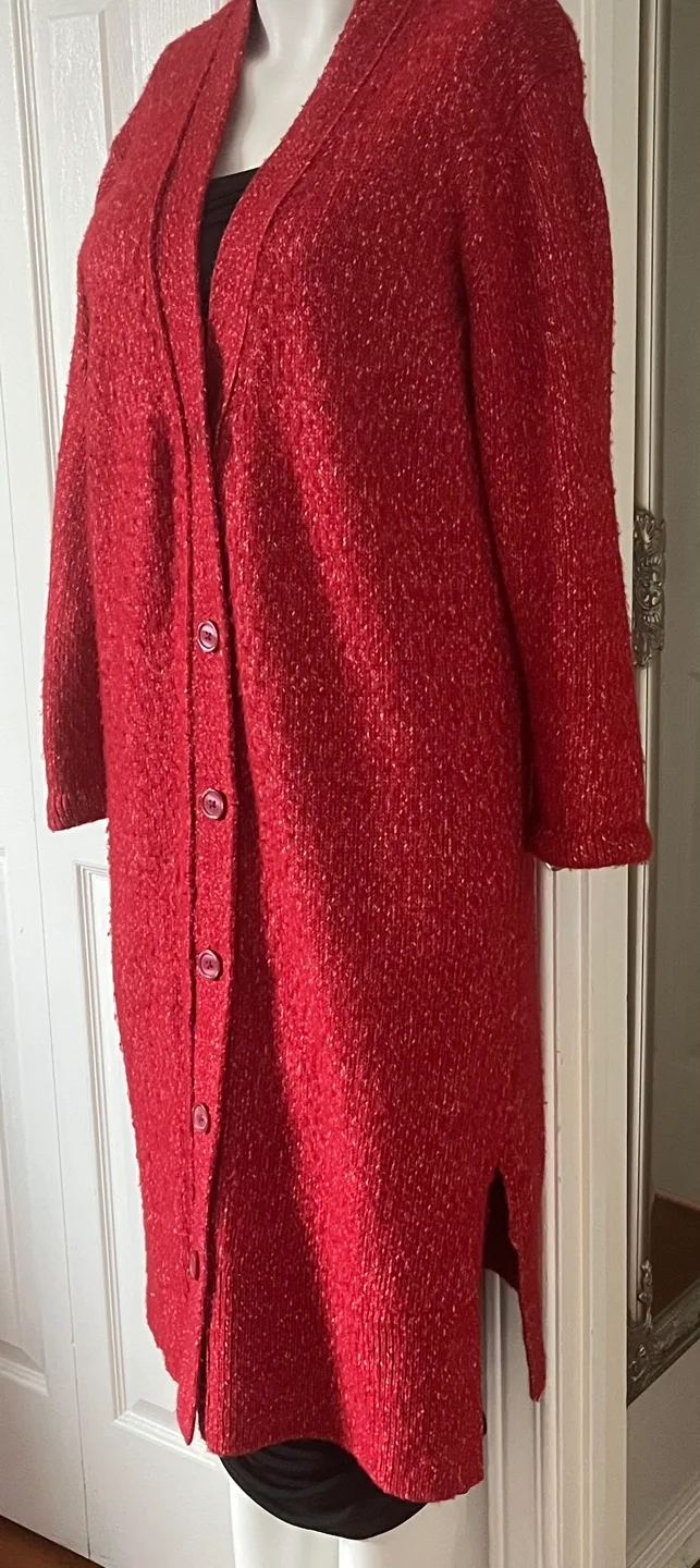 Joe Fresh Red Cardigan - Size M image indicator(2)