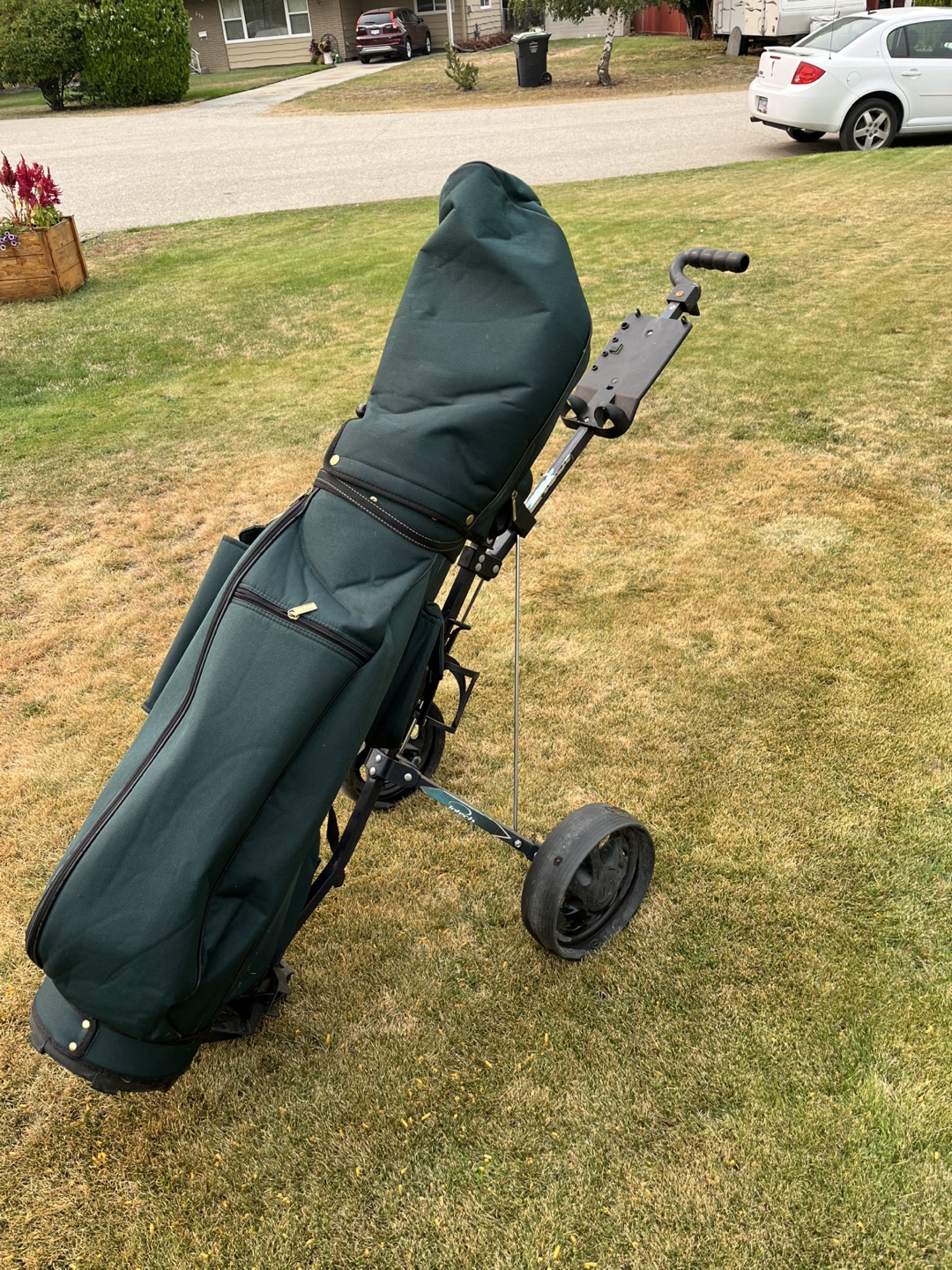 Golf Bag and Cart Combo