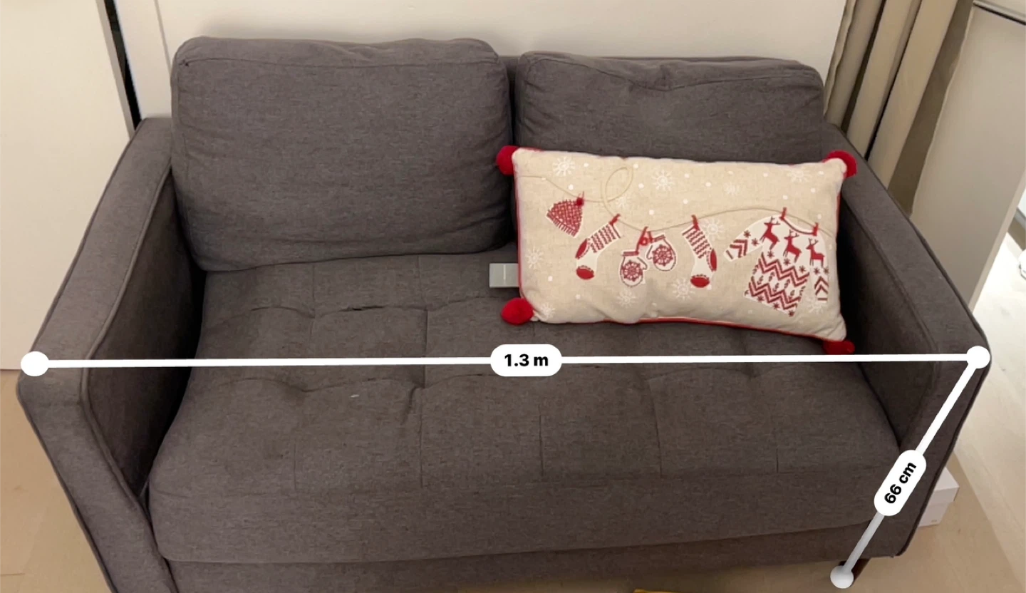 Loveseat sofa - grey - photo 2