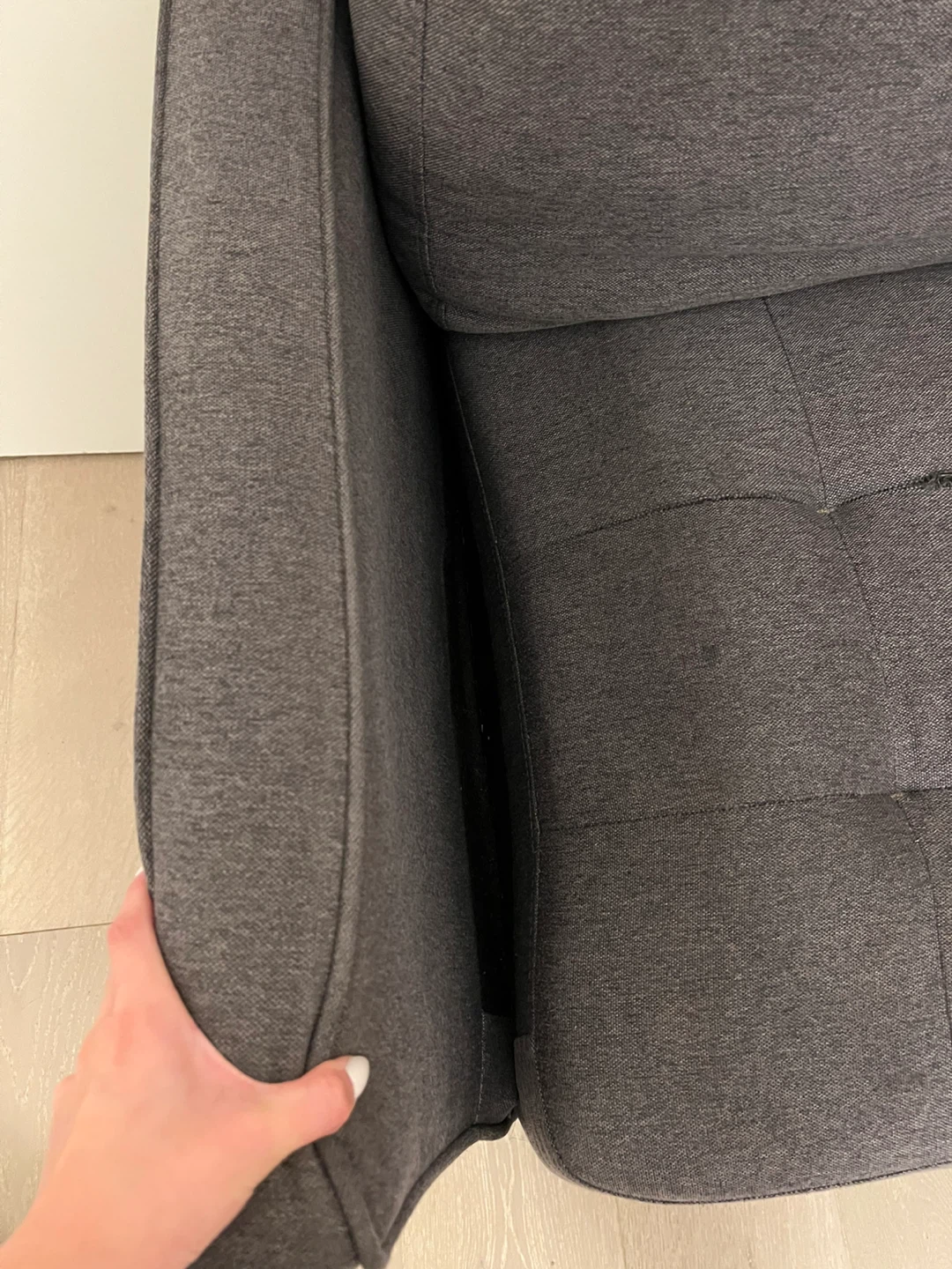 Loveseat sofa - grey - photo 3