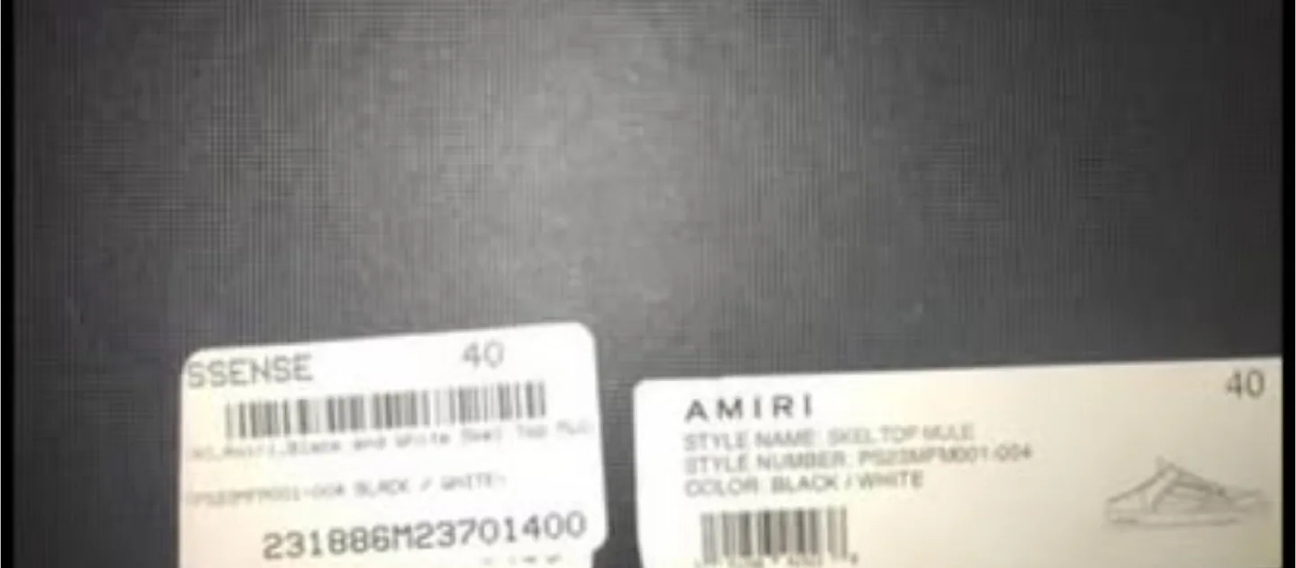 AMIRI Skel Top Mule Black/White Size 40 image indicator(3)