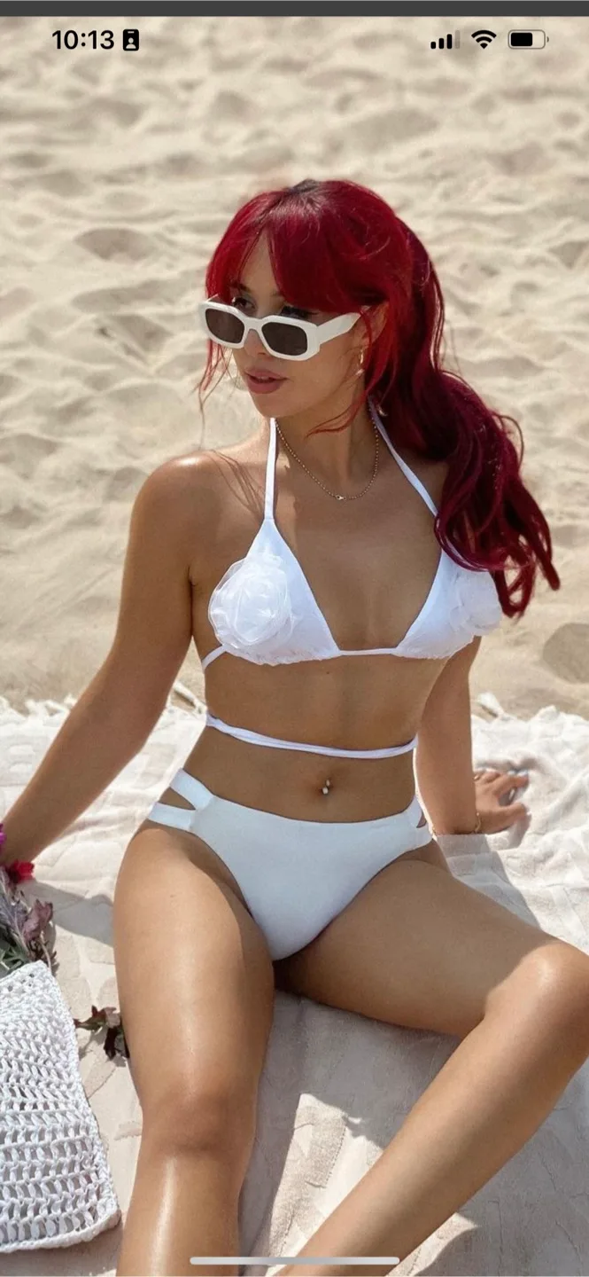 New White🤍Bride bikini top from Italy Tezenis image indicator(3)