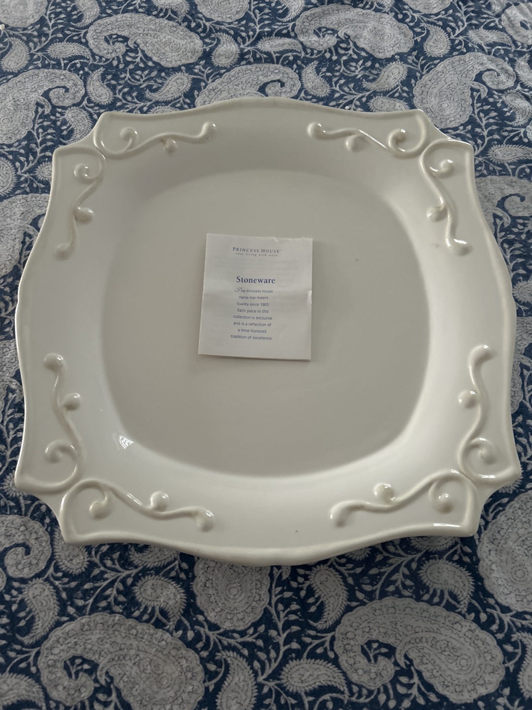 Princess House Stoneware Platter