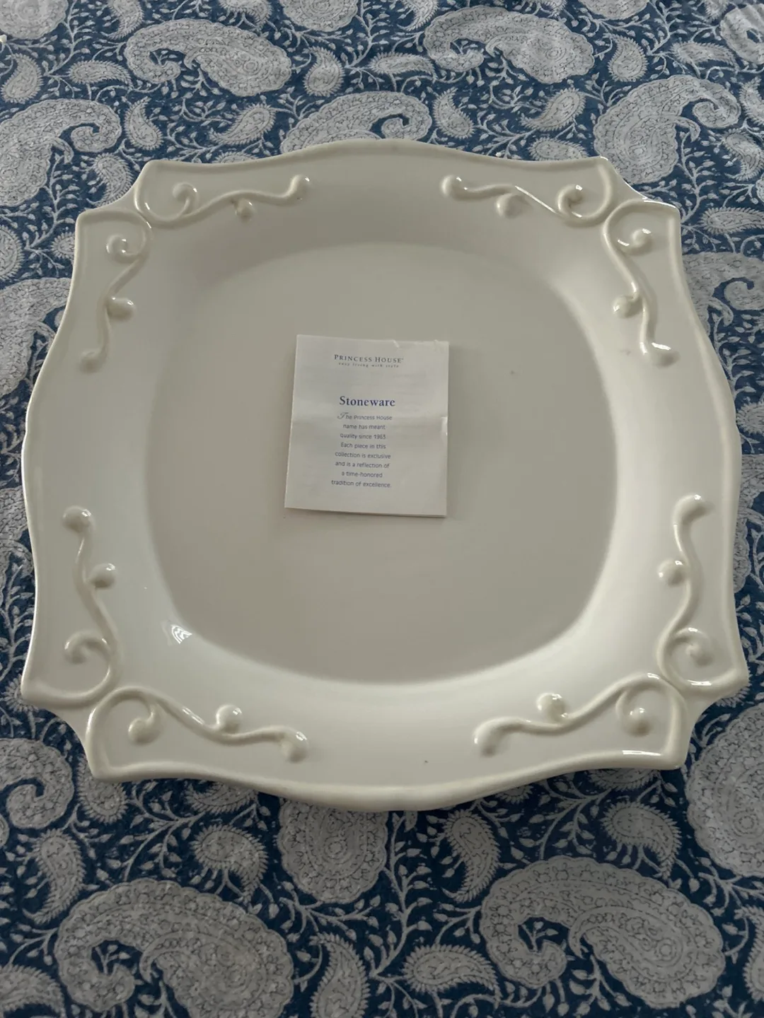Princess House Stoneware Platter
