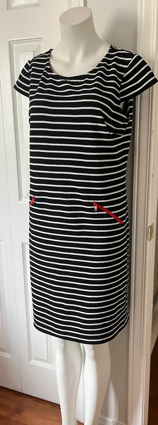 CHETTA B Striped Dress - Size 10 image indicator(6)
