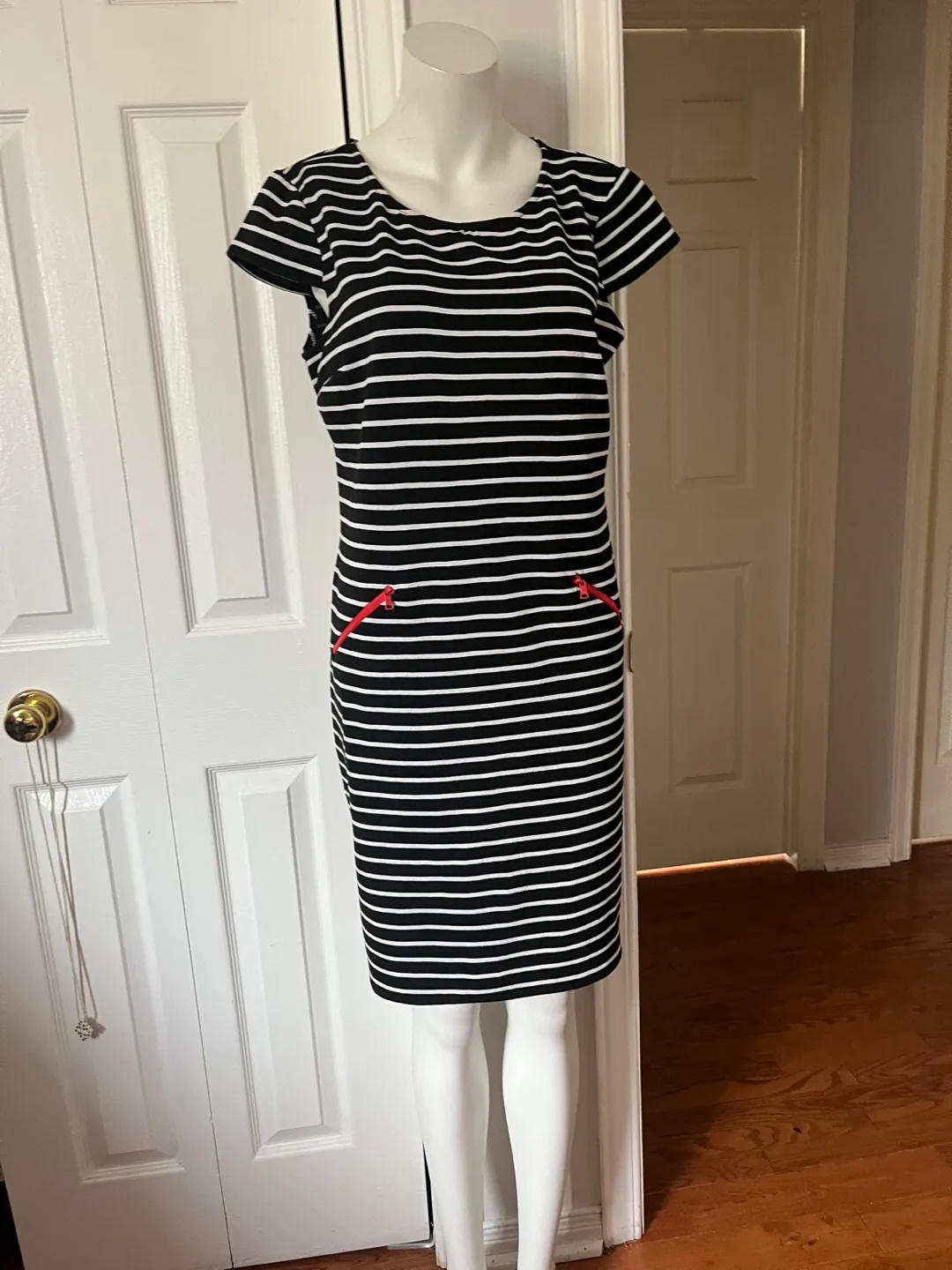 CHETTA B Striped Dress - Size 10 image indicator(8)