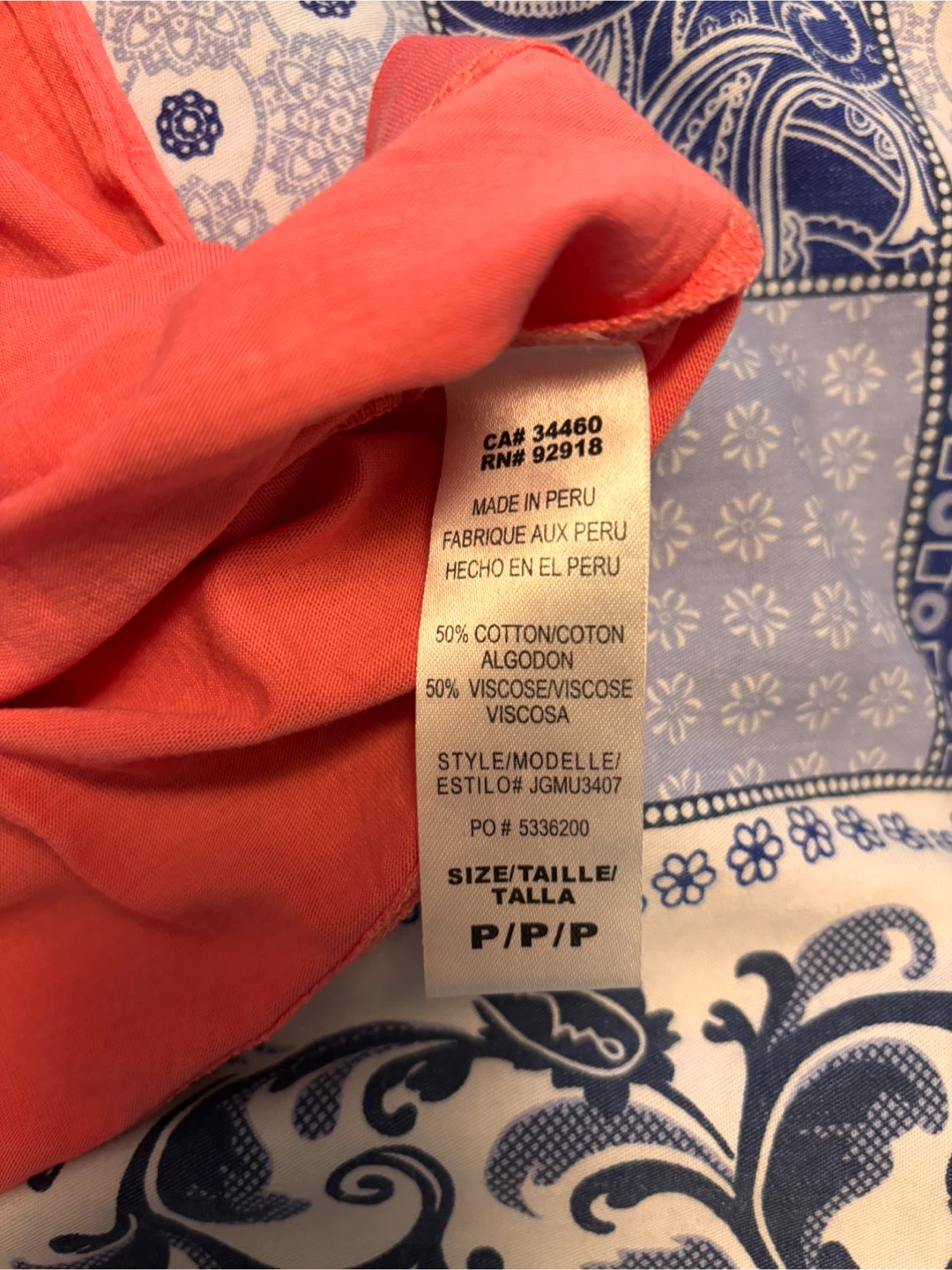 Juicy Couture Coral Top - Size P/P (XS) - photo 3
