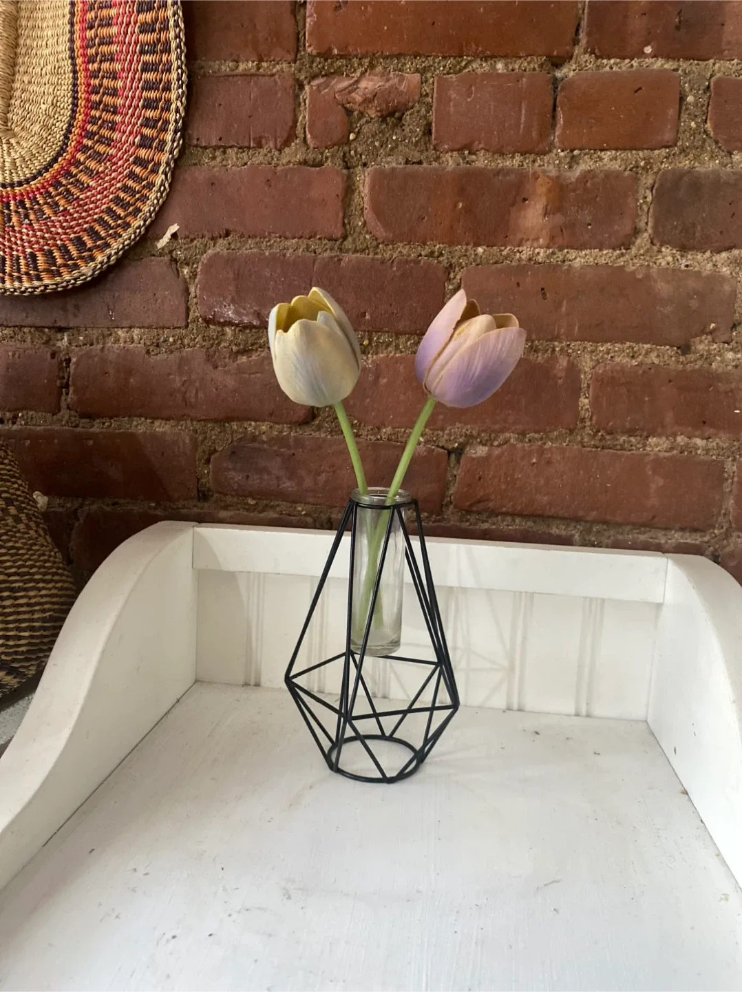 Nordic Geometric Metal Vase
