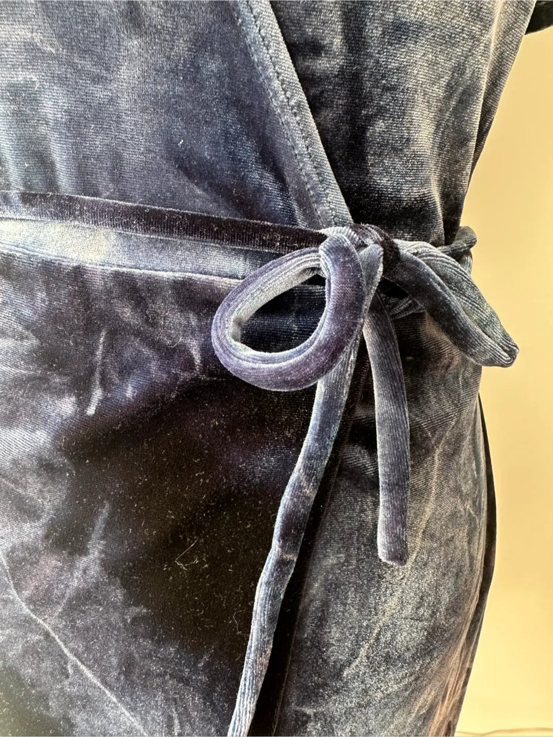 Blue Velvet Wrap Dress image indicator(4)