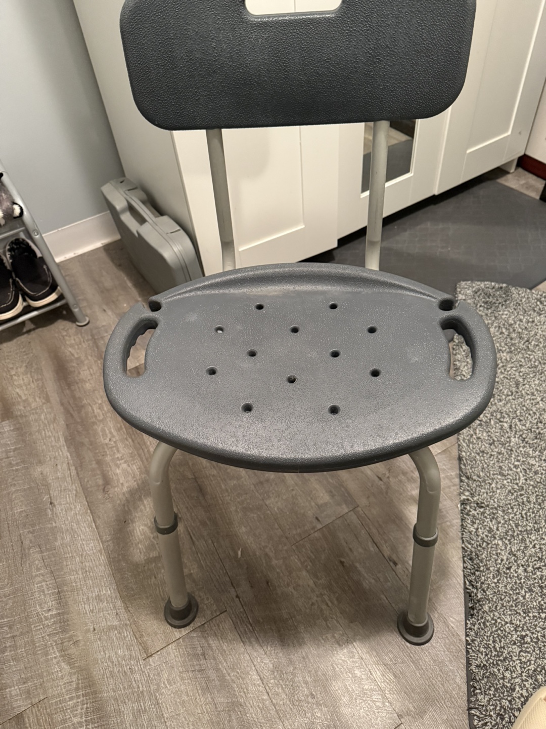 Adjustable Bath/Shower Chair with Back