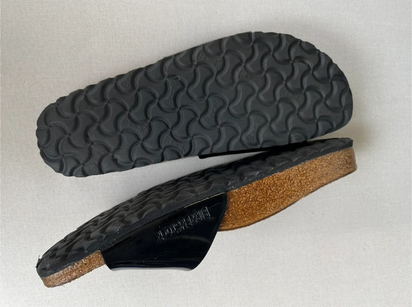 Birkenstock Germany Black Patent Leather Sandals Size 40 (US 9) image indicator(3)