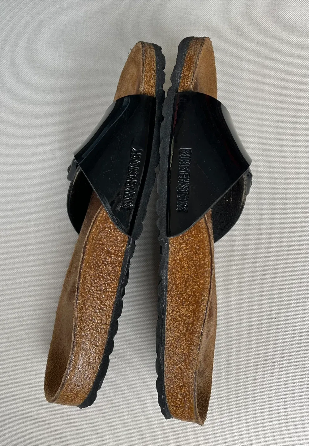 Birkenstock Germany Black Patent Leather Sandals Size 40 (US 9) image indicator(4)