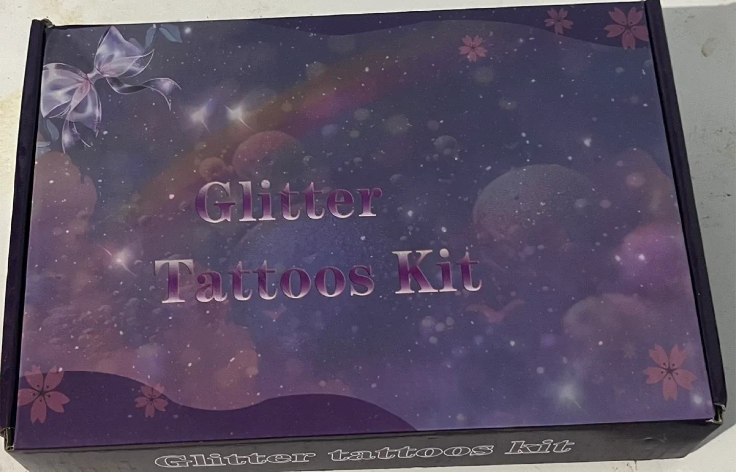 Glitter Tattoos Kit with Stencils & Brushes image indicator(4)