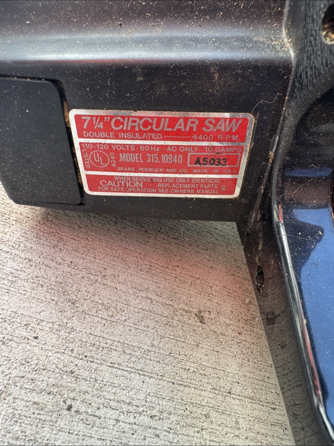 Craftsman 7 1/4" Circular Saw - Model 315.10940 - photo 3