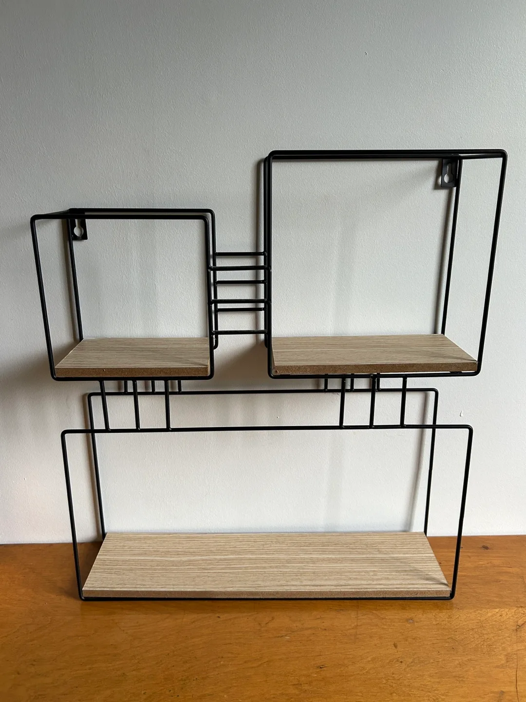 Umbra Black Metal & Wood Wall Shelf thumbnail