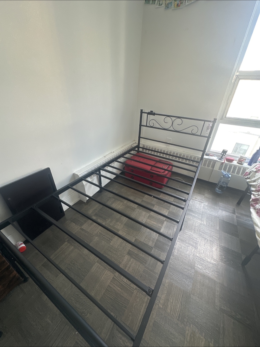 Black Metal Bed Frame - Great Condition! - photo 3