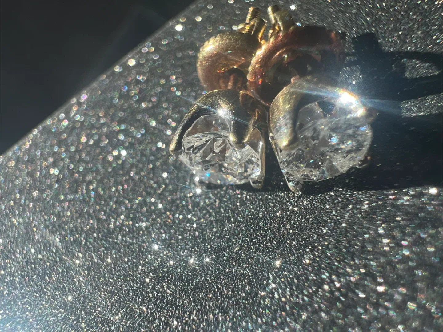 14k Diamond Earrings 1.00 ctw thumbnail