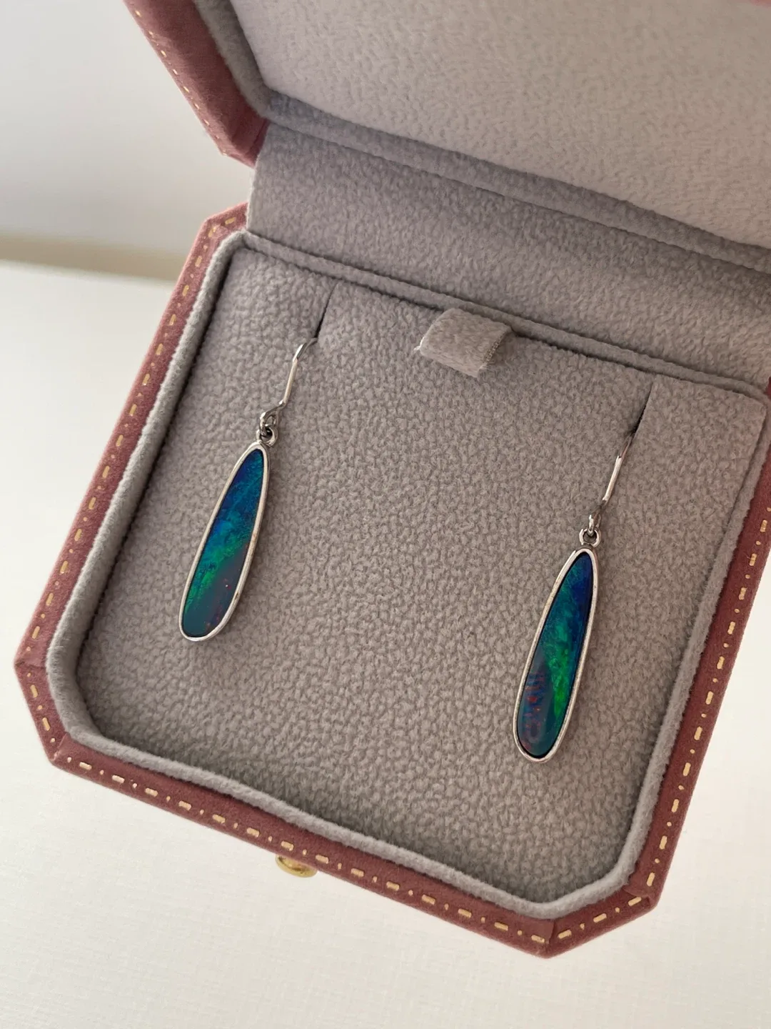 925 Silver Opal Drop Earrings image indicator(2)