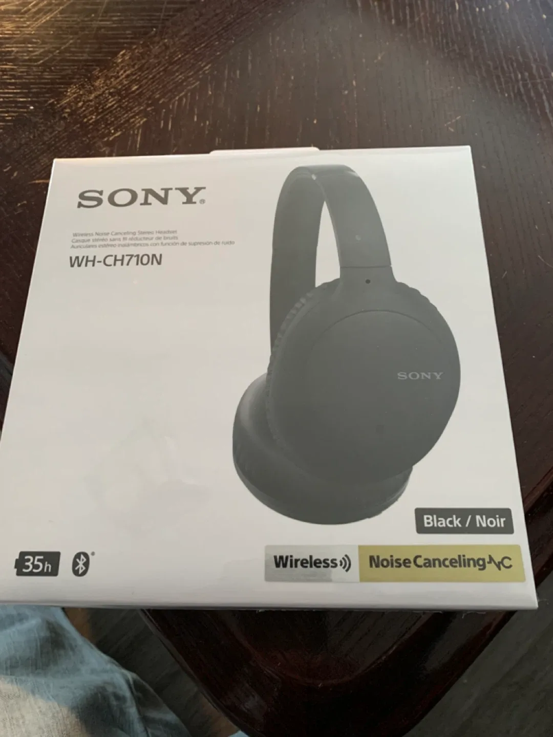 Sony WH-CH710N Wireless Noise Cancelling Headphones - Black thumbnail