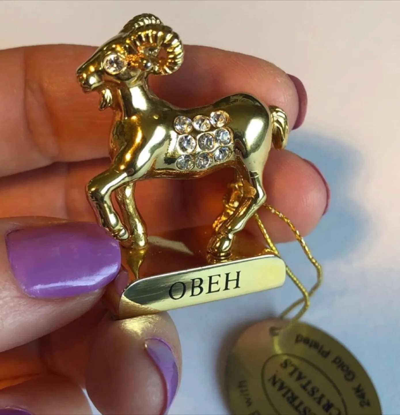 OBEH 24K Gold Plated Zodiac figurine image indicator(5)