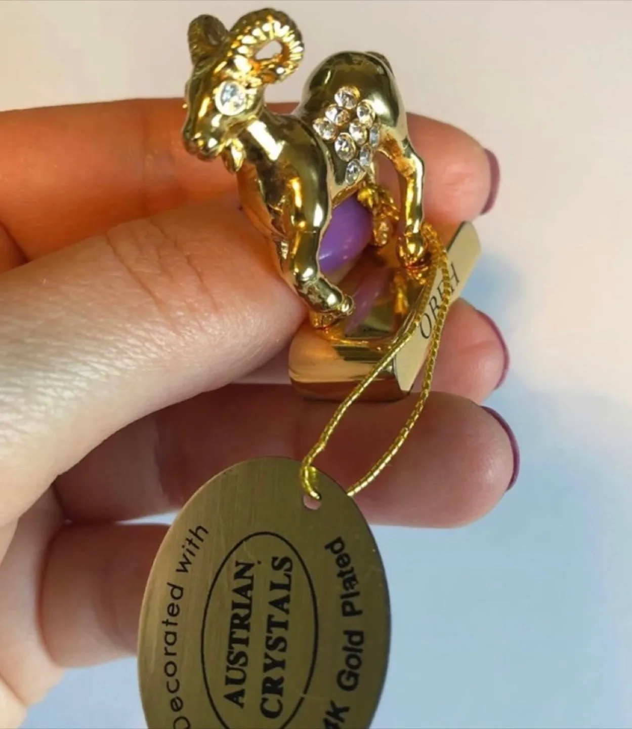 OBEH 24K Gold Plated Zodiac figurine image indicator(8)